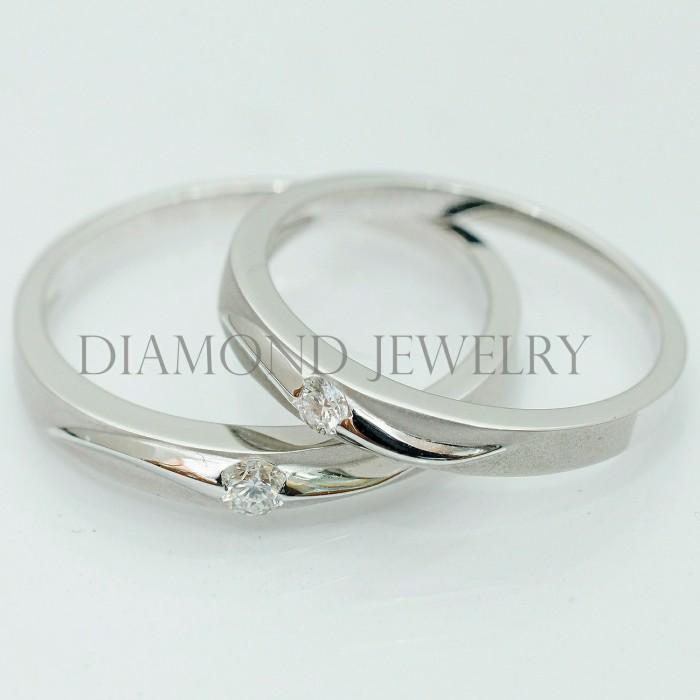 Cincin Kawin/Wedding Ring - Diamond Jewelry Two Tone 01020856/01020857