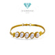 Pearl Gold Bracelet 23K / Gelang Emas Mutiara 23K / Diamond Jewelry 71GMS12WP-HT