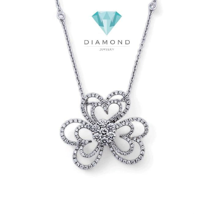 Liontin Flower Diamond 18K / Diamond Jewelry