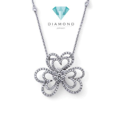 Liontin Flower Diamond 18K / Diamond Jewelry