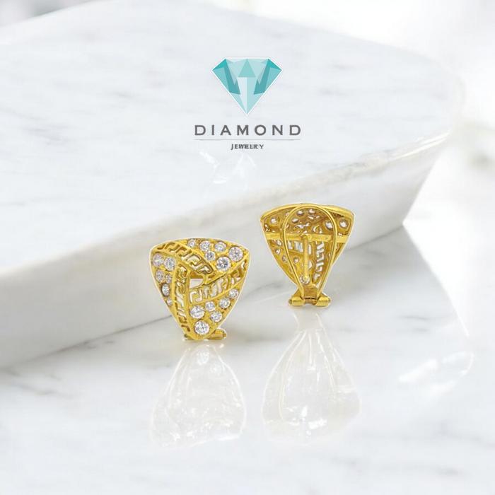 Anting Mas Segitiga 23K-Diamond Jewelry