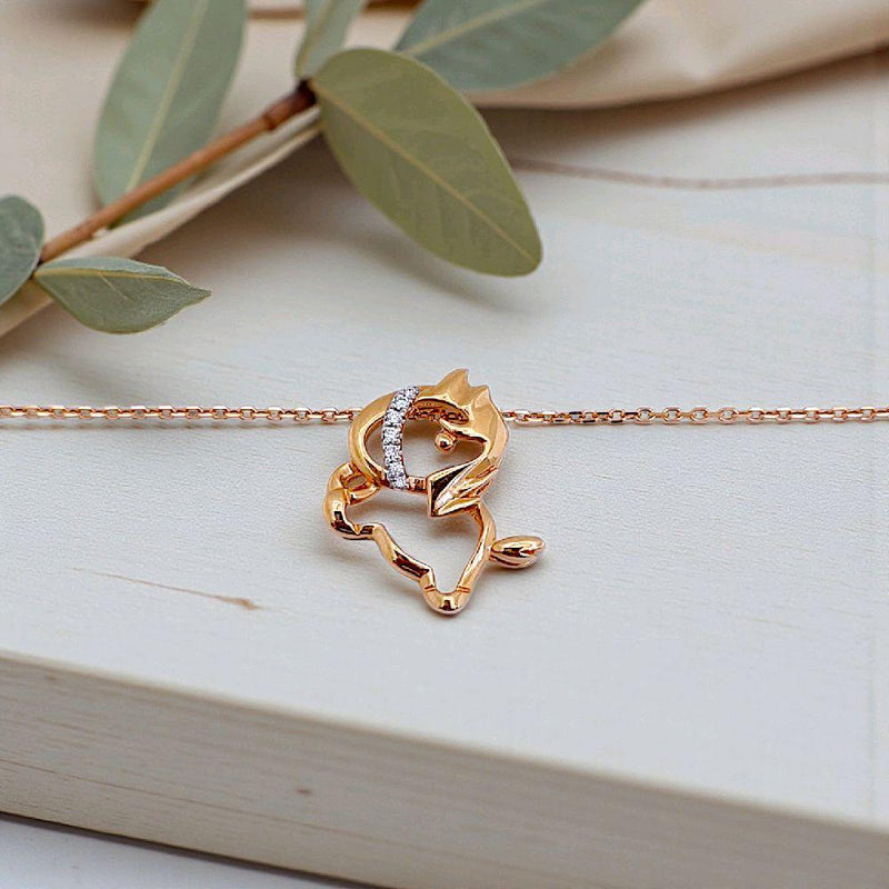 Uniqorn Diamond Necklace 18K / Kalung Berlian Kuda Poni 18K / Diamond Jewelry 120KB43000AB HT