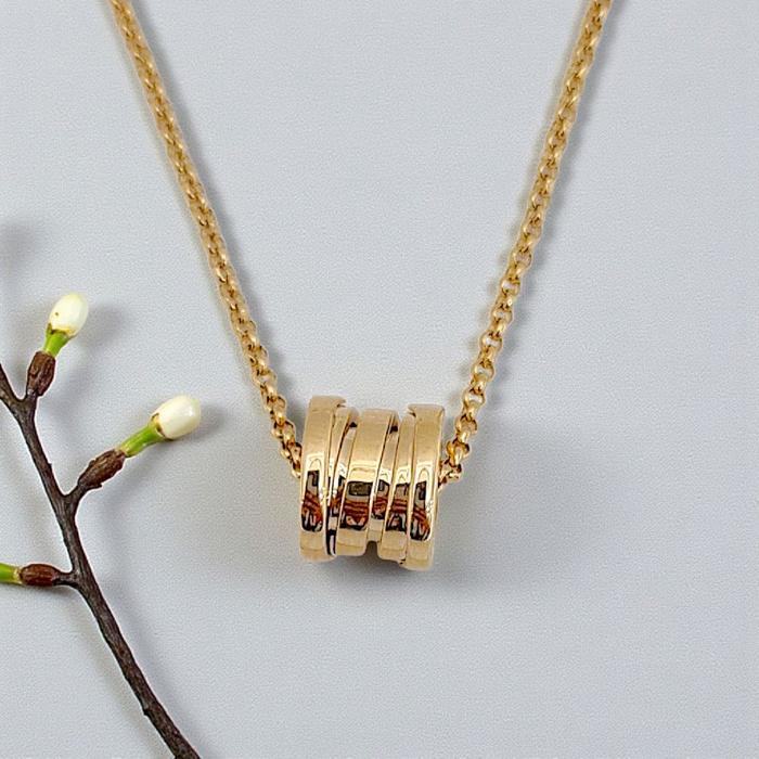Gold Necklace Round zero 18K / Kalung bulat zero roda  / Diamond Jewelry 409KBD674RY-HT