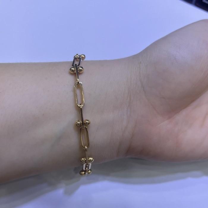 Paper clip bravelet rose gold 18 Krt Diamond Jewelry
