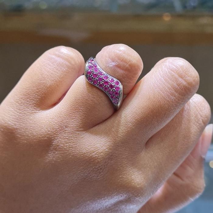 Pink Diamond Ring 18K / Diamond Jewelry