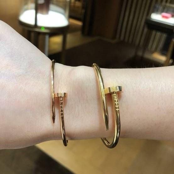 Gelang paku nail juste 18k gold-Diamond Jewelry