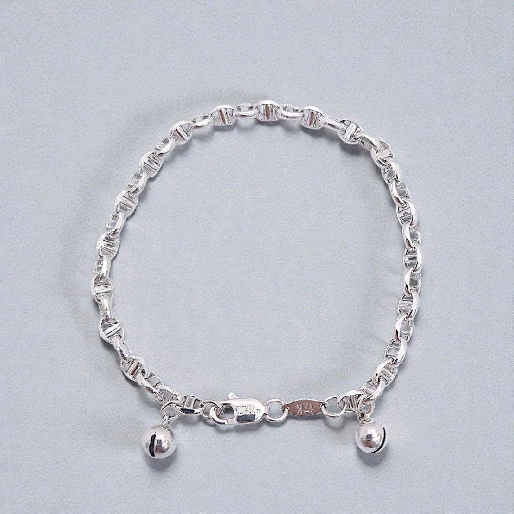 White Gold Bracelet 17K / Gelang Emas Putih 17K / Diamond Jeweley / 458GMS386LS