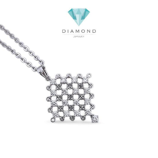 Liontin Mesh Diamond 18K / Diamond Jewelry 18LBGT14300WP-HT