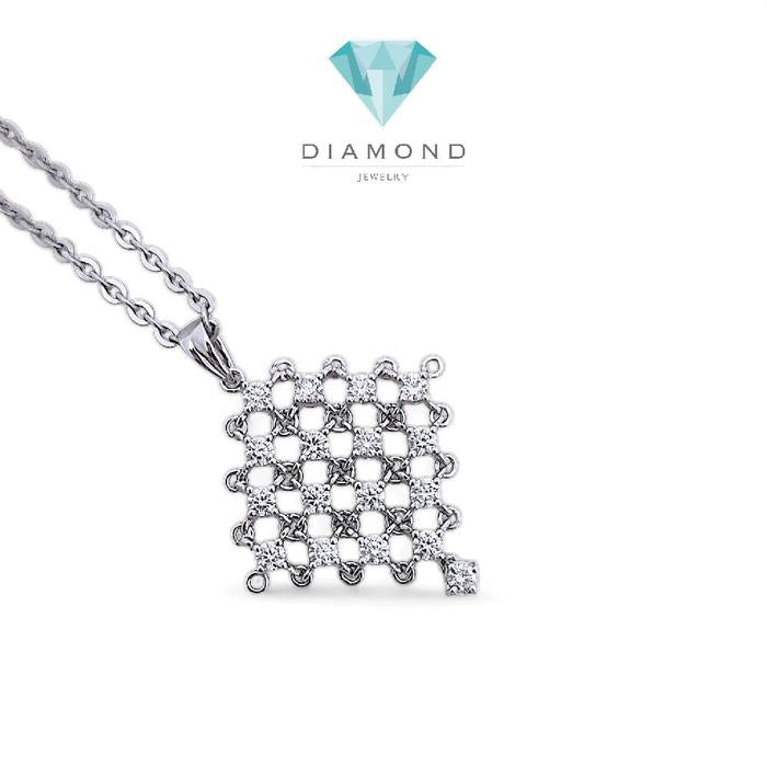 Liontin Mesh Diamond 18K / Diamond Jewelry 18LBGT14300WP-HT