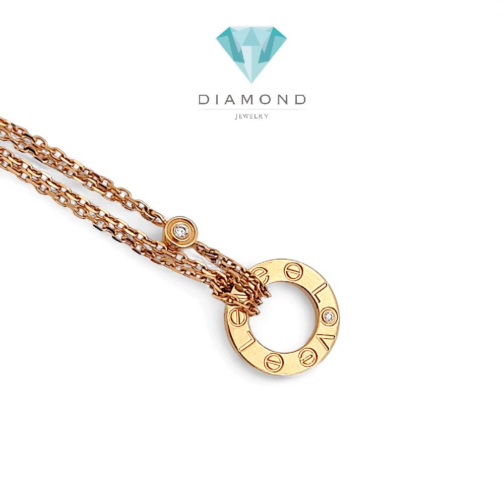 Love Diamond Bracelet 18K / Gelang Berlian Love 18K / Diamond Jewelry 156GBD58100AB - HT