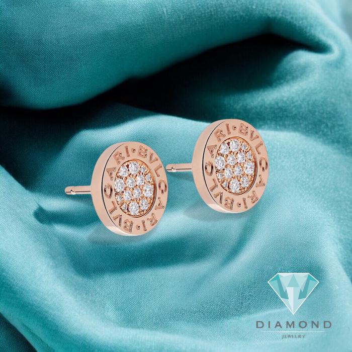 Anting  Bulat Berlian 18K-Diamond Jewelry