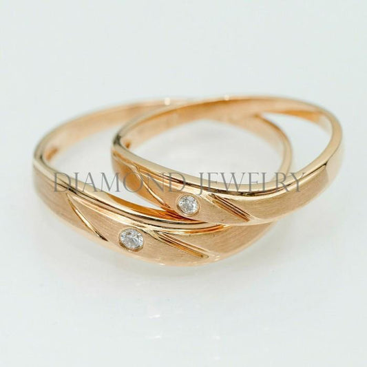 Cincin Kawin/Wedding Ring - Diamond Jewelry Two Tone 01020864/01020865