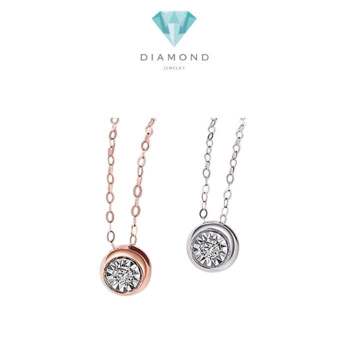 Diamond Solitaire swarozky Necklace/earring 18k White Diamond Jewelry