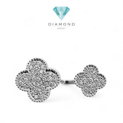 Magic Alhambra duo pave diamond  Ring vca / Diamond Jewelry