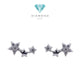 Triple Star Gold Earring 750K / Anting Emas Tiga Bintang 750K / Diamond Jewelry 407AMS102LS-HT
