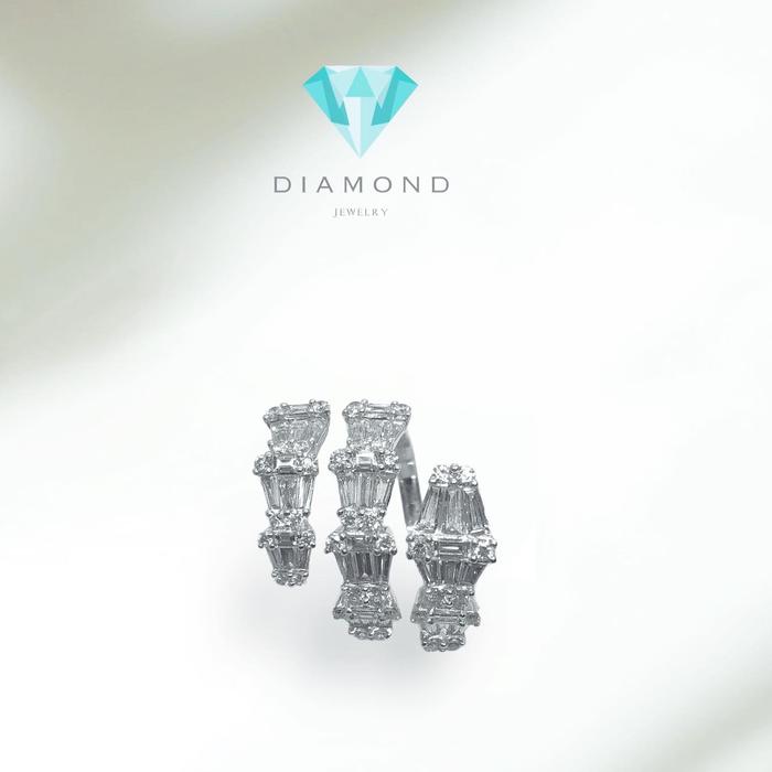 Snake baguette diamond ring 18k- Diamond Jewelry