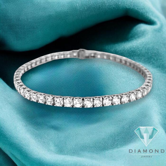 Tennis Bracelet diamond 18K/gelang berlian diamond natural tennis