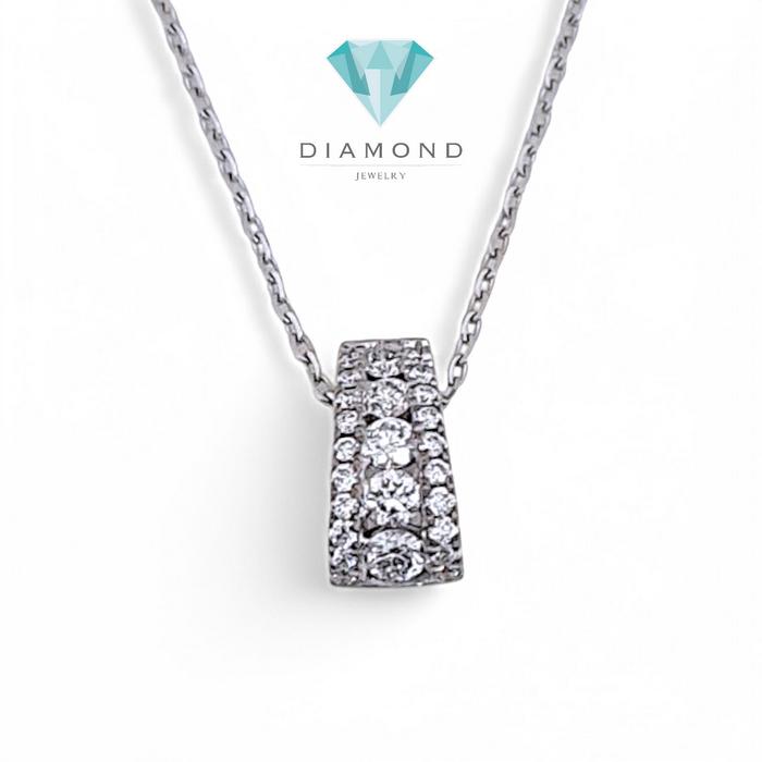 Liontin Diamond Trapesium stack18K / diamond pendant trapesium stackDiamond Jewelry