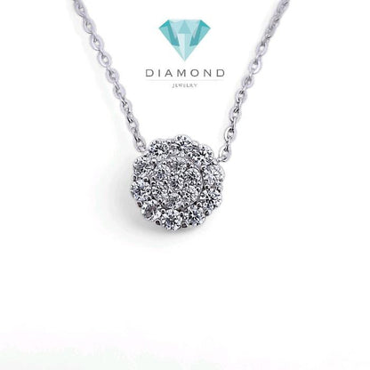 Flower Necklace / Diamond Jewelry 415KMS235LS