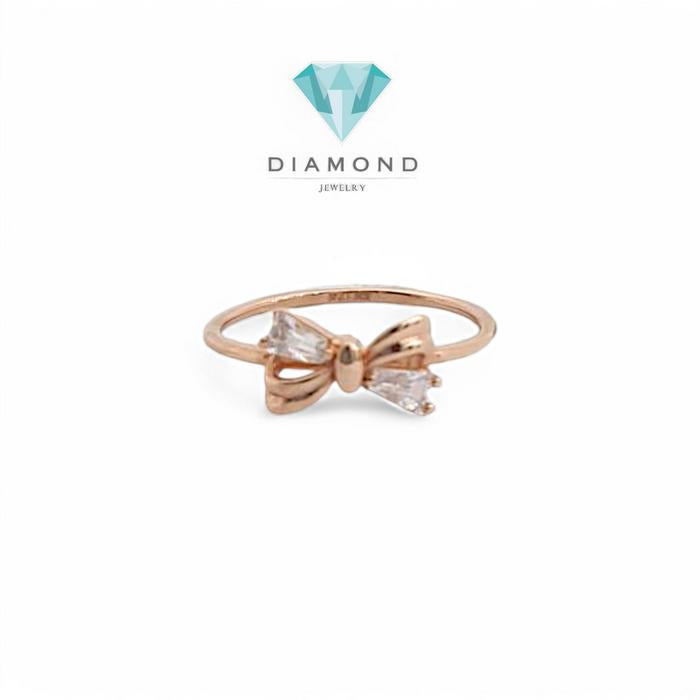 Cincin Mas Pita Rose Gold 750K-Diamond Jewelry