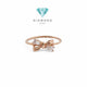 Cincin Mas Pita Rose Gold 750K-Diamond Jewelry