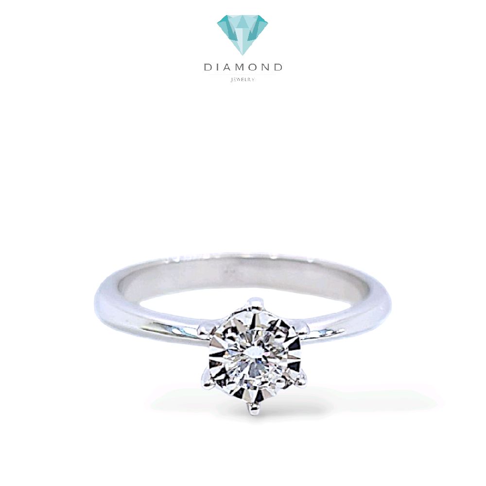 Solitaire Diamond Ring 18K / Cincin Diamond Solitaire 18K / Diamond Jewelry / 385CB612LS