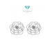 Camelia Diamond Earring 18k white gold Diamond Jewelry