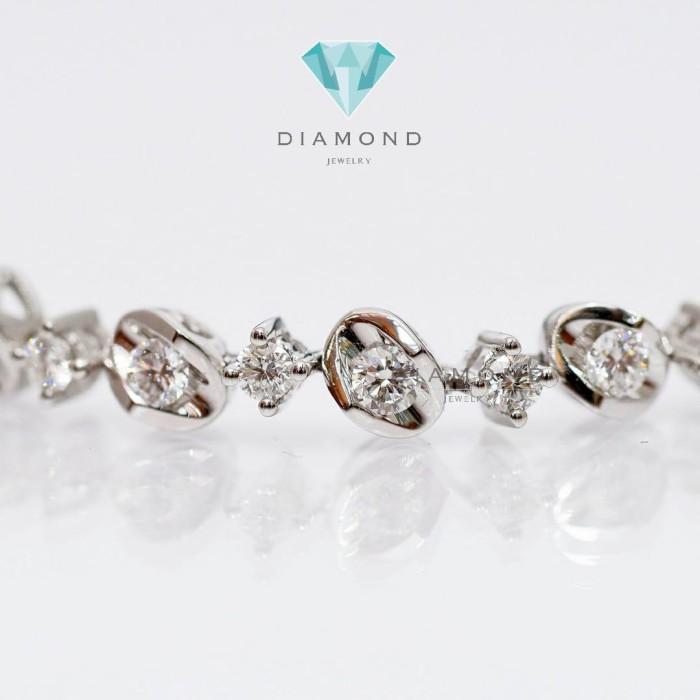 Diamond Bangle - Gelang Berlian - Diamond Jewelry - White 03030430