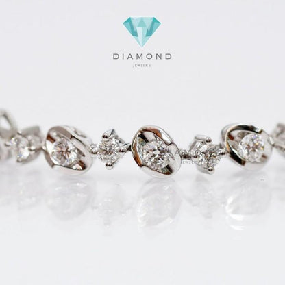 Diamond Bangle - Gelang Berlian - Diamond Jewelry - White 03030430