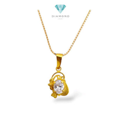 Gold Pendants Necklace 23K / Liontin Kalung Emas 23K / Diamond Jewelry / 255LMSWP3
