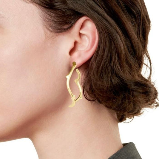 Larose hoop earring dr 18k Rose Gold-Diamond Jewelry