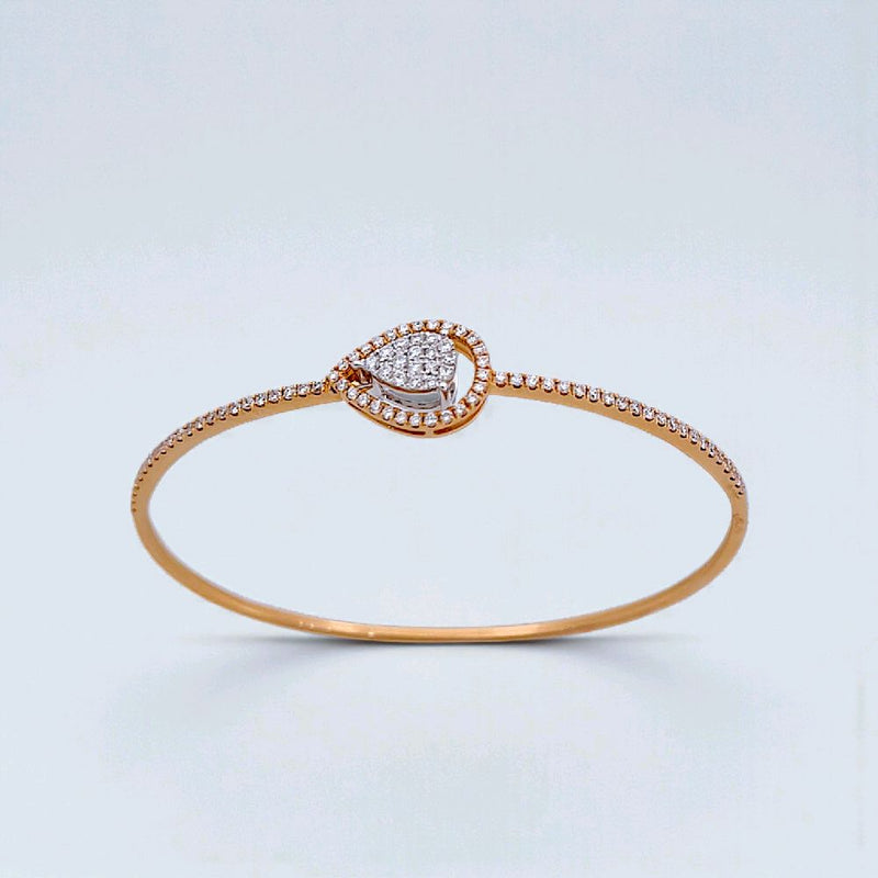 Tear Diamond Bangle 18K / Gelang Berlian Tear 18K / Diamond Jewelry 142GB96000AB-HT