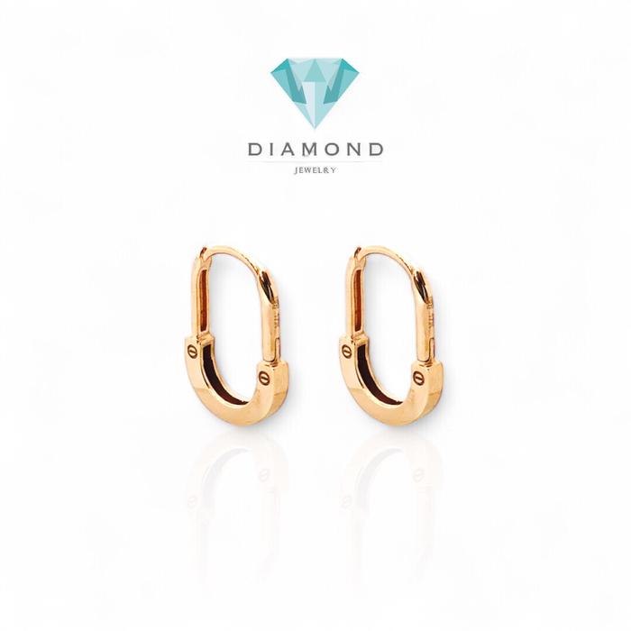 Anting Emas lock 750K-Diamond Jewelry