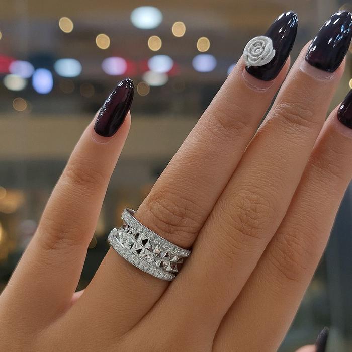 B.zero Diamond Ring 18K / Cincin Berlian B.zero 18K / Diamond Jewelry-1CBD1308LSNEW-HT