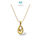 Gold Teardrop Pendats 23K / Liontin Emas Teardrop 23K / Diamond Jewelry / 248LMSWP1