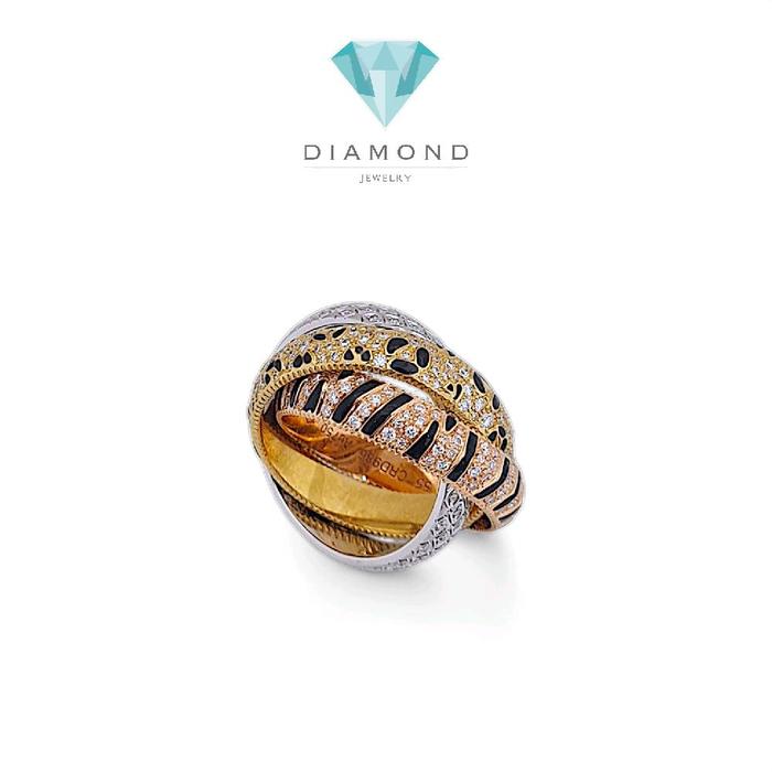 Trinity Animal Diamond Ring 18K / Cincin Trinity Animal Berlian 18K / Diamond Jewelry 395CBD38000RY
