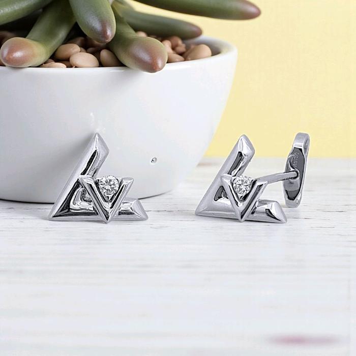 Volt Diamond Earring 18K / Anting Volt Berlian 18K / Diamond Jewelry 399ABDAB29800LS-HT