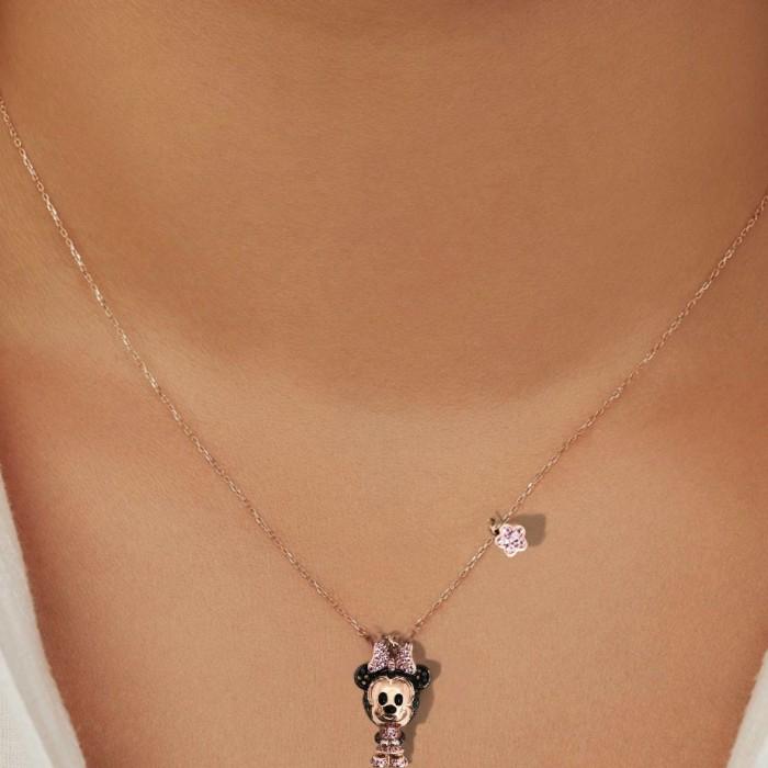 Kalung Liontin mickey mouse Berlian 18K/ Minnie mouse diamond necklace 18k-Diamond Jewelry