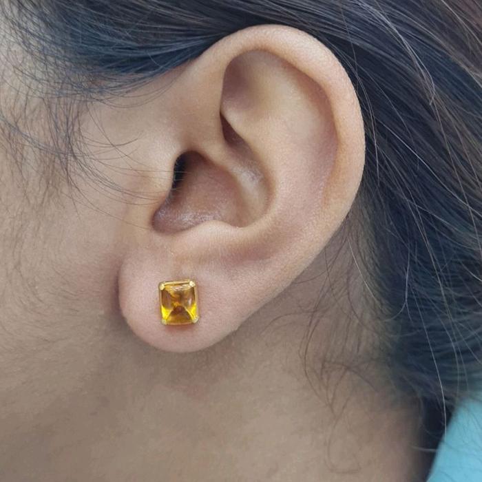 Anting Batu Kuning 23K-Diamond Jewelry-309AMSWP4