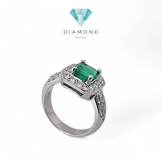 Diamond Emerald Ring / Diamond Jewelry