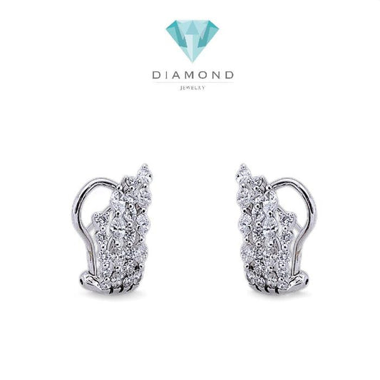 Sparkling Diamond Cuf Earring 18K / Diamond Jewelry