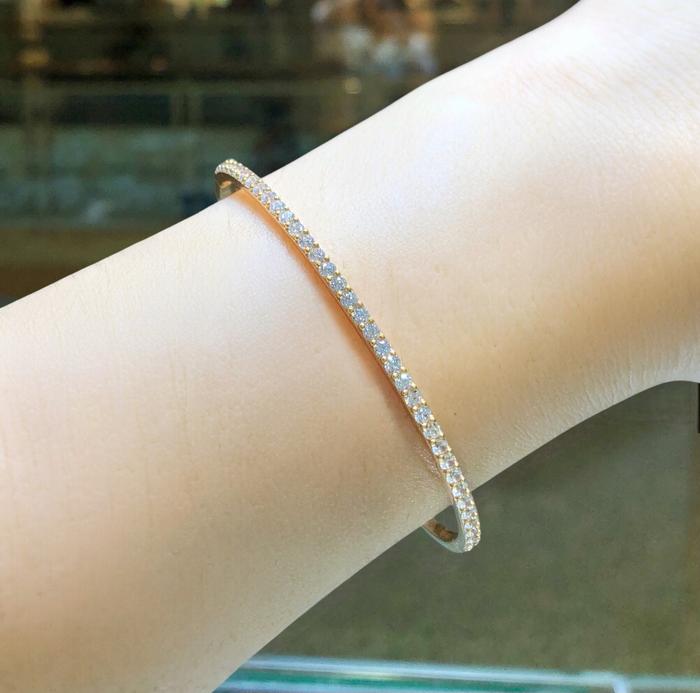 Gelang Emas Bangle Listring Tennis 700K Diamond Jewelry-178GMSLS-HT