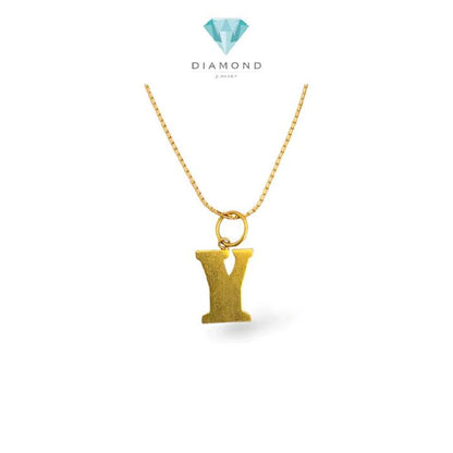 Gold Pendants Letter Y 23K / Liontin Emas Huruf Y 23K / Diamond Jewelry / 291LMSWP1