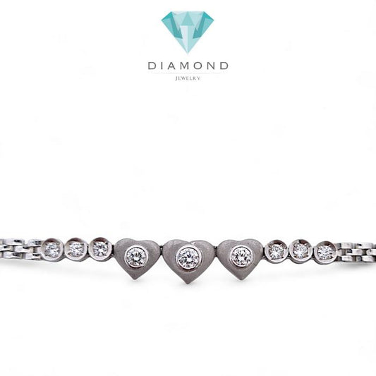 Diamond Heart Necklace 18K  koye / Diamond Jewelry