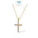 Pearl Of Cross Pendant 23K / Liontin Salib Mutiara 23K / Diamond Jewelry / 211LMSWP3