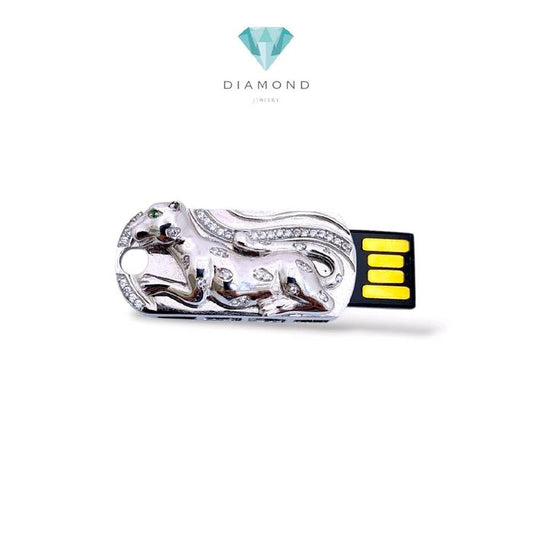 Panthere White Gold Pendant 18K / Liontin Panthere Emas Putih 18K / Diamond Jewelry / 159LMSWP16