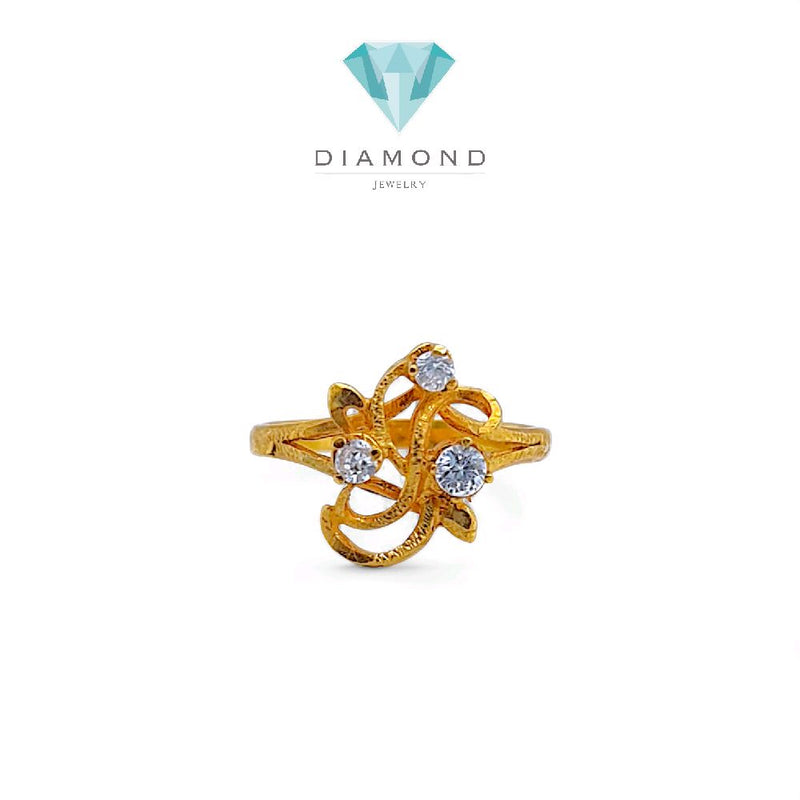 Flower Gold Ring 23K / Cincin Emas Bunga 23K / 138CMSWP3