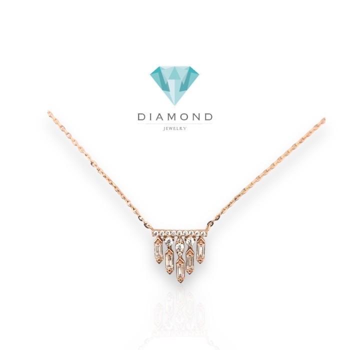 Chandellier gold necklace/kalung emas wanita chandelier 18k-diamond jewelry