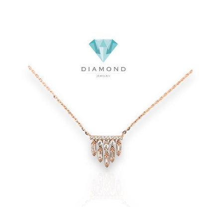 Chandellier gold necklace/kalung emas wanita chandelier 18k-diamond jewelry