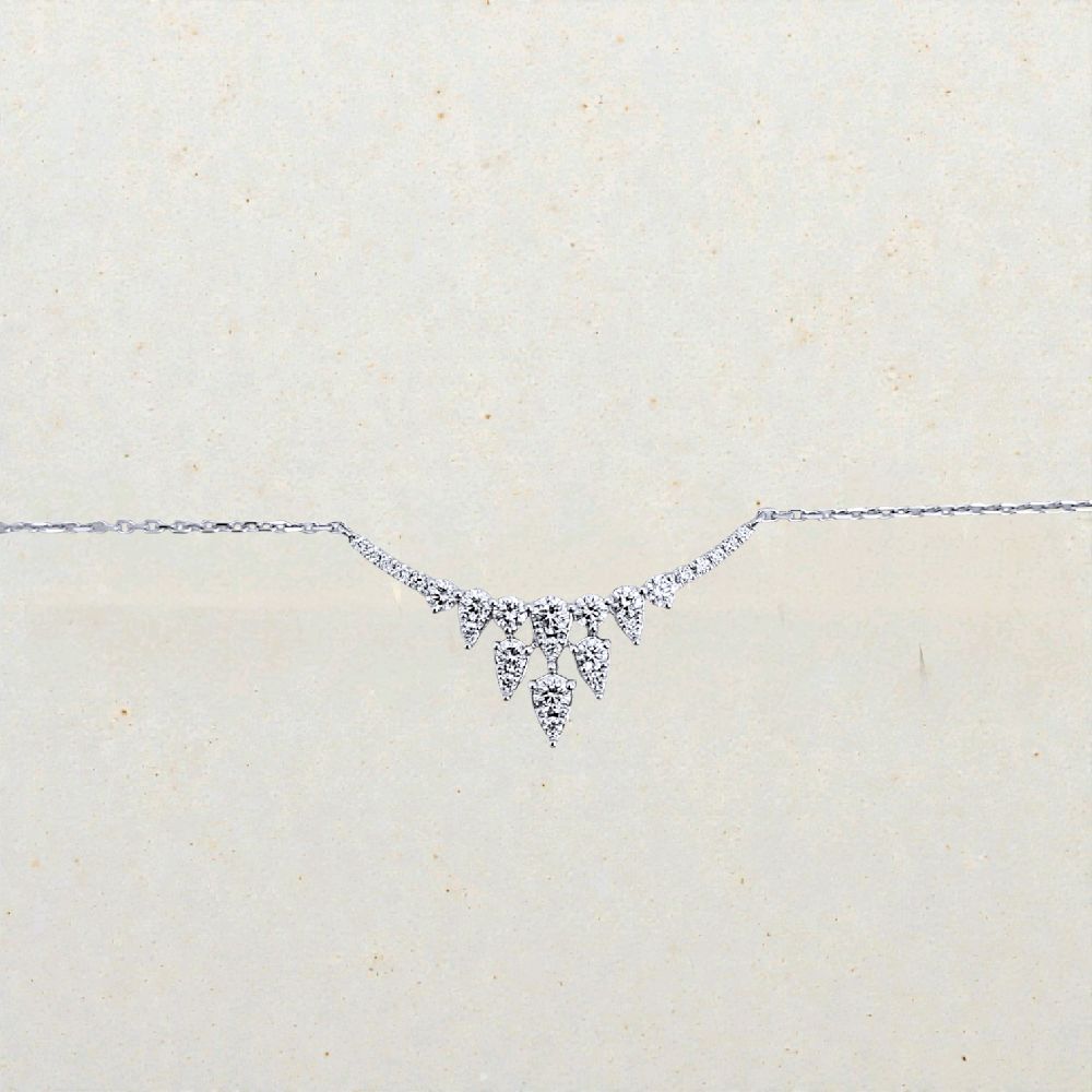 Eternal Pear Diamond Necklace 18K / Kalung Berlian Eternal Pear 18K / Diamond Jewelry - 147KBD95000AB